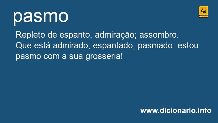 Significado de pasmo