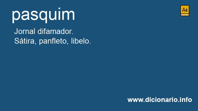 Significado de pasquins