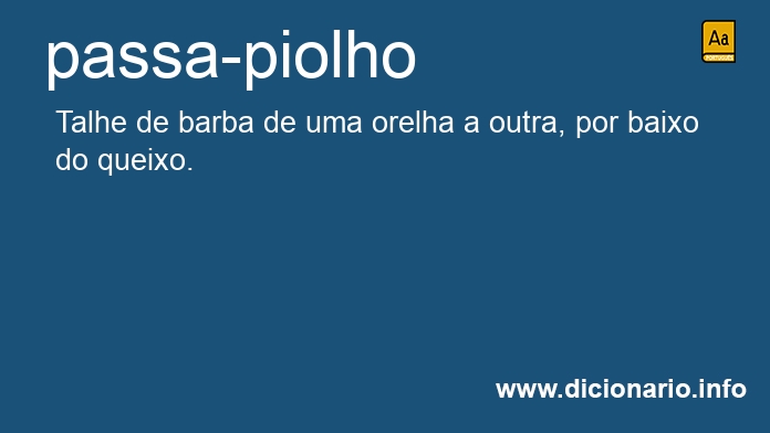 Significado de passa-piolho