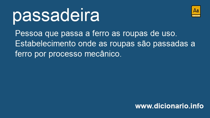 Significado de passadeira