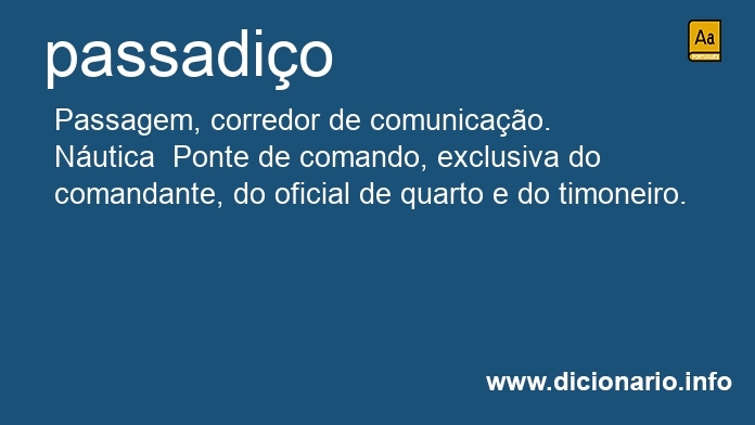 Significado de passadio