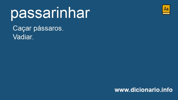 Significado de passarinham