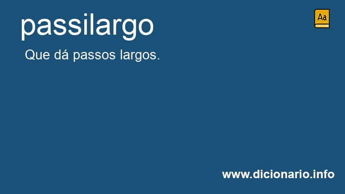 Significado de passilargo