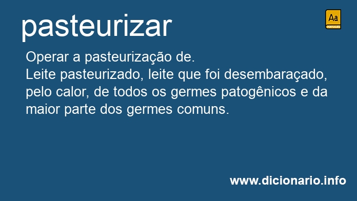 Significado de pasteurizars