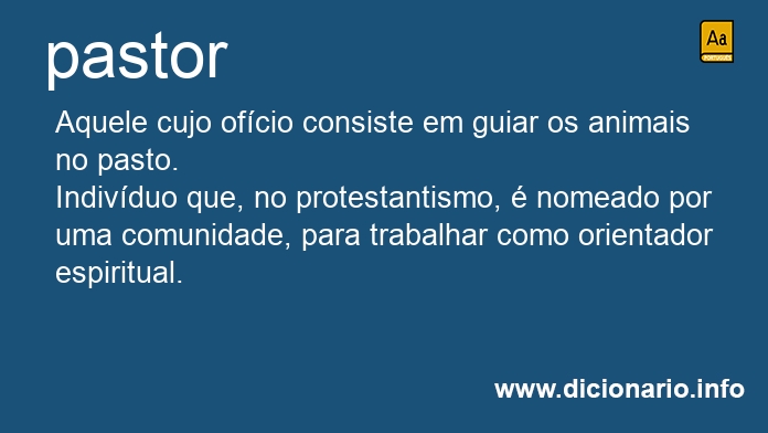 Significado de pastor