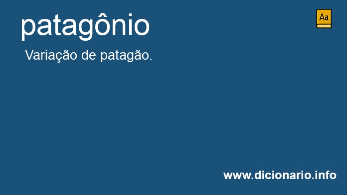 Significado de patagnio