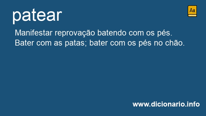 Significado de pateariam