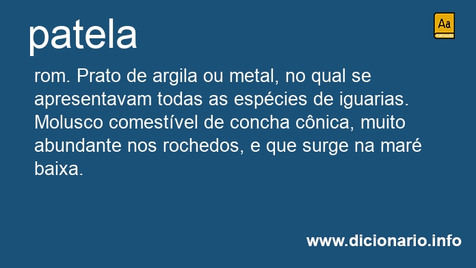 Significado de patela
