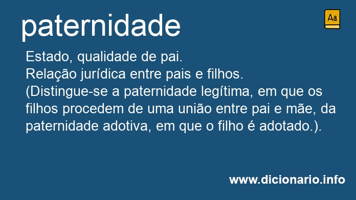 Significado de paternidade