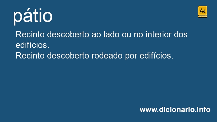 Significado de ptio