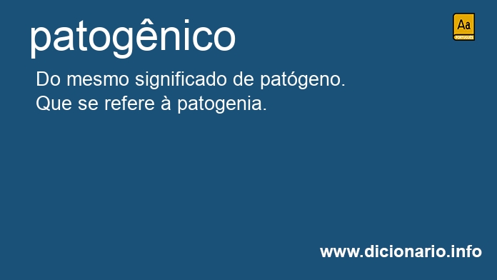 Significado de patognico