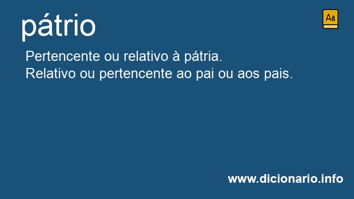 Significado de ptrio