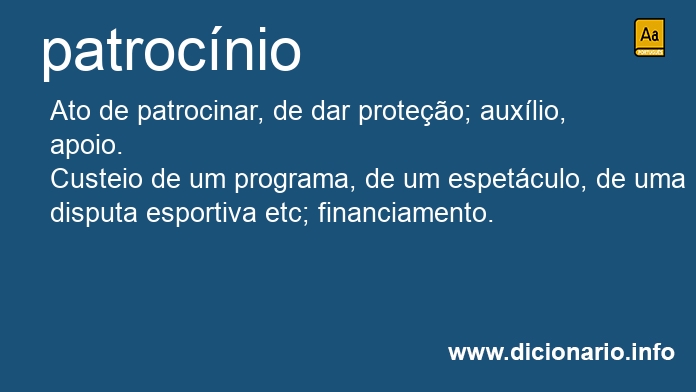 Significado de patrocnio