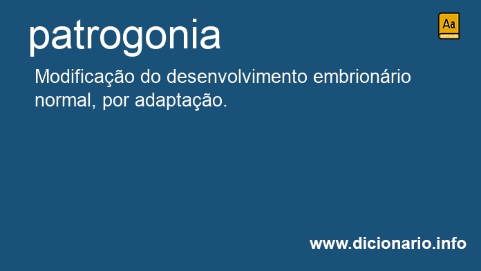 Significado de patrogonia