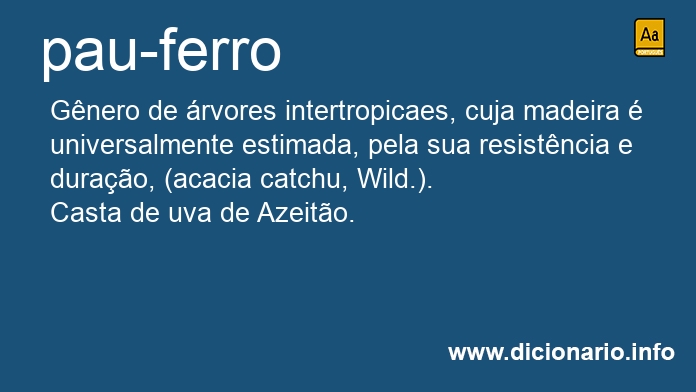 Significado de pau-ferro