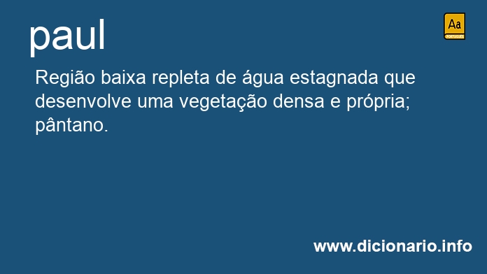 Significado de pauis