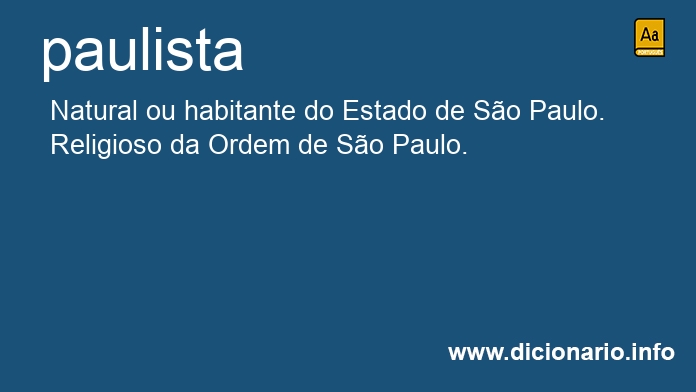 Significado de paulista