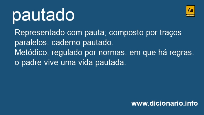 Significado de pautada