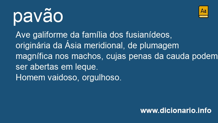 Significado de pavo