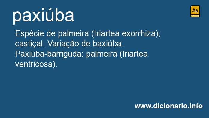 Significado de paxiba