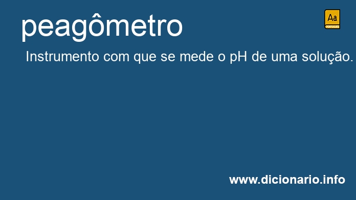 Significado de peagmetro