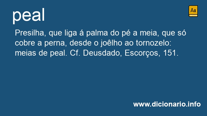 Significado de peal