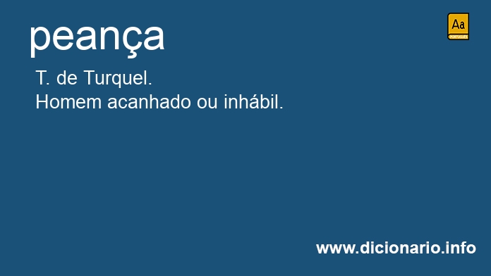 Significado de peana