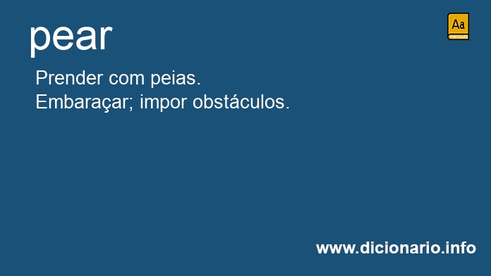 Significado de pearas