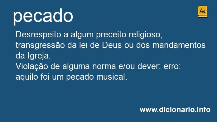 Significado de pecado