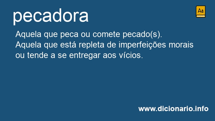 Significado de pecadoras