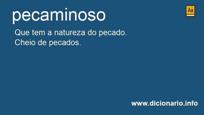 Significado de pecaminosos