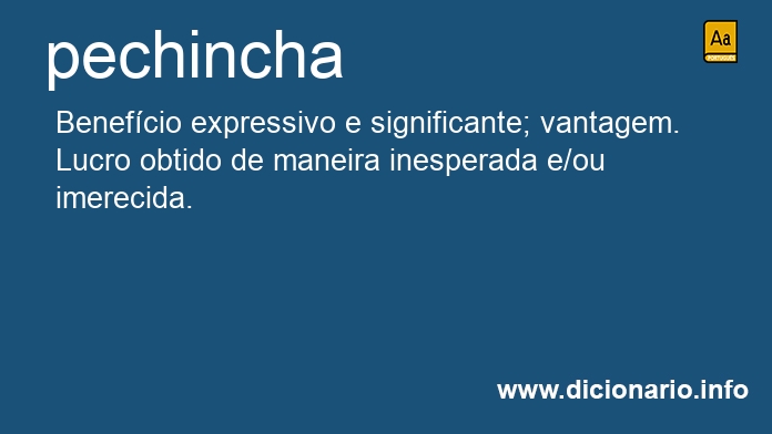 Significado de pechincha