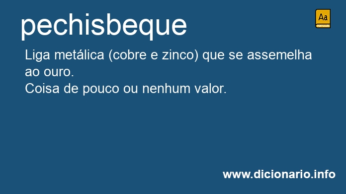 Significado de pechisbeque