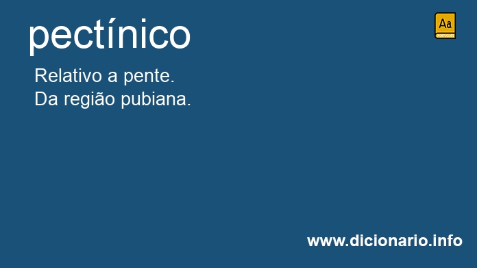Significado de pectnico