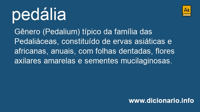 Significado de pedlia