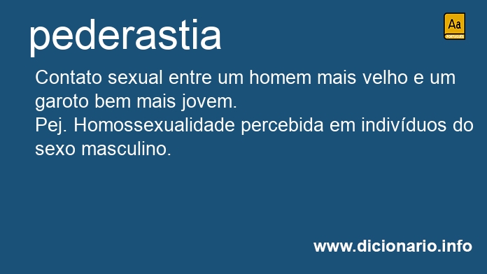 Significado de pederastia