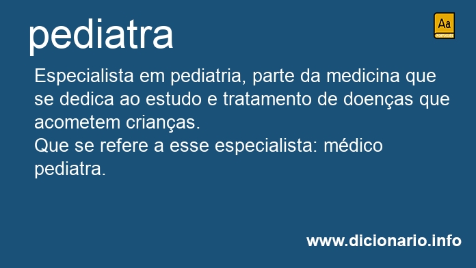 Significado de pediatra
