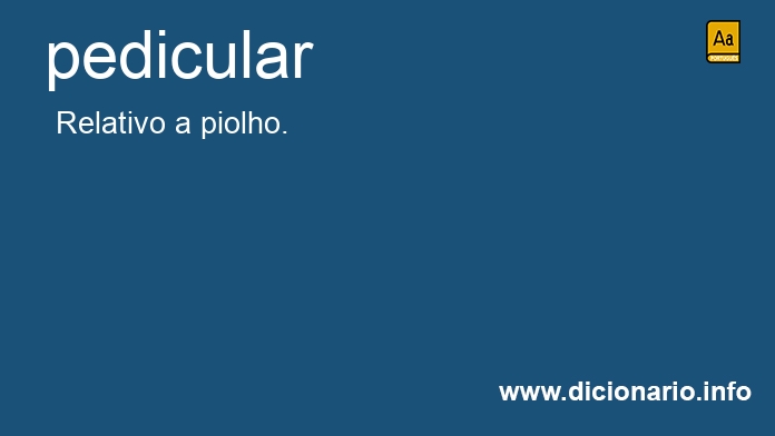 Significado de pedicular