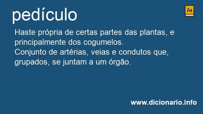 Significado de pedculos