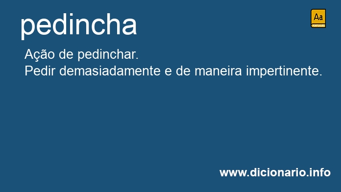 Significado de pedincha