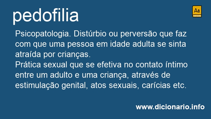 Significado de pedofilia