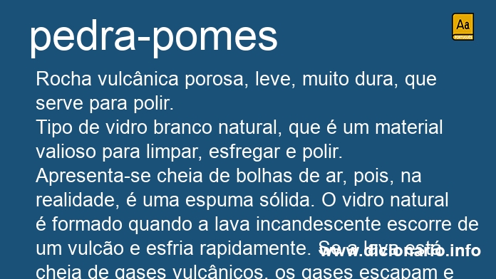 Significado de pedra-pomes