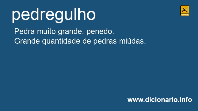 Significado de pedregulho