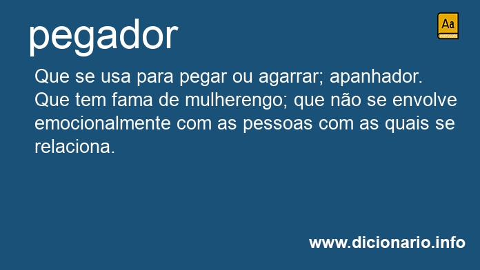 Significado de pegadora