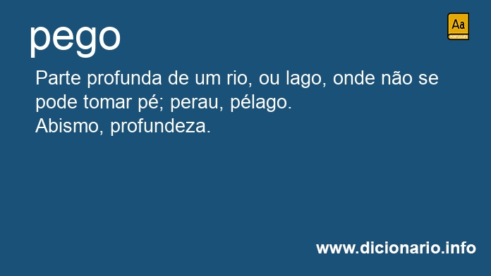 Significado de pegos