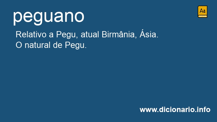 Significado de peguano