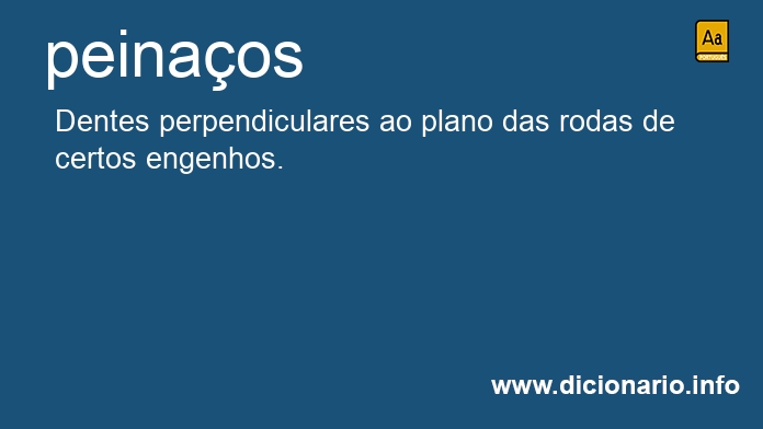 Significado de peinaos