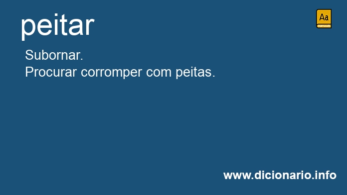 Significado de peitars