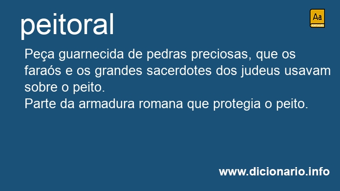 Significado de peitorais