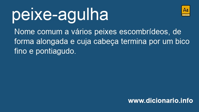 Significado de peixe-agulha